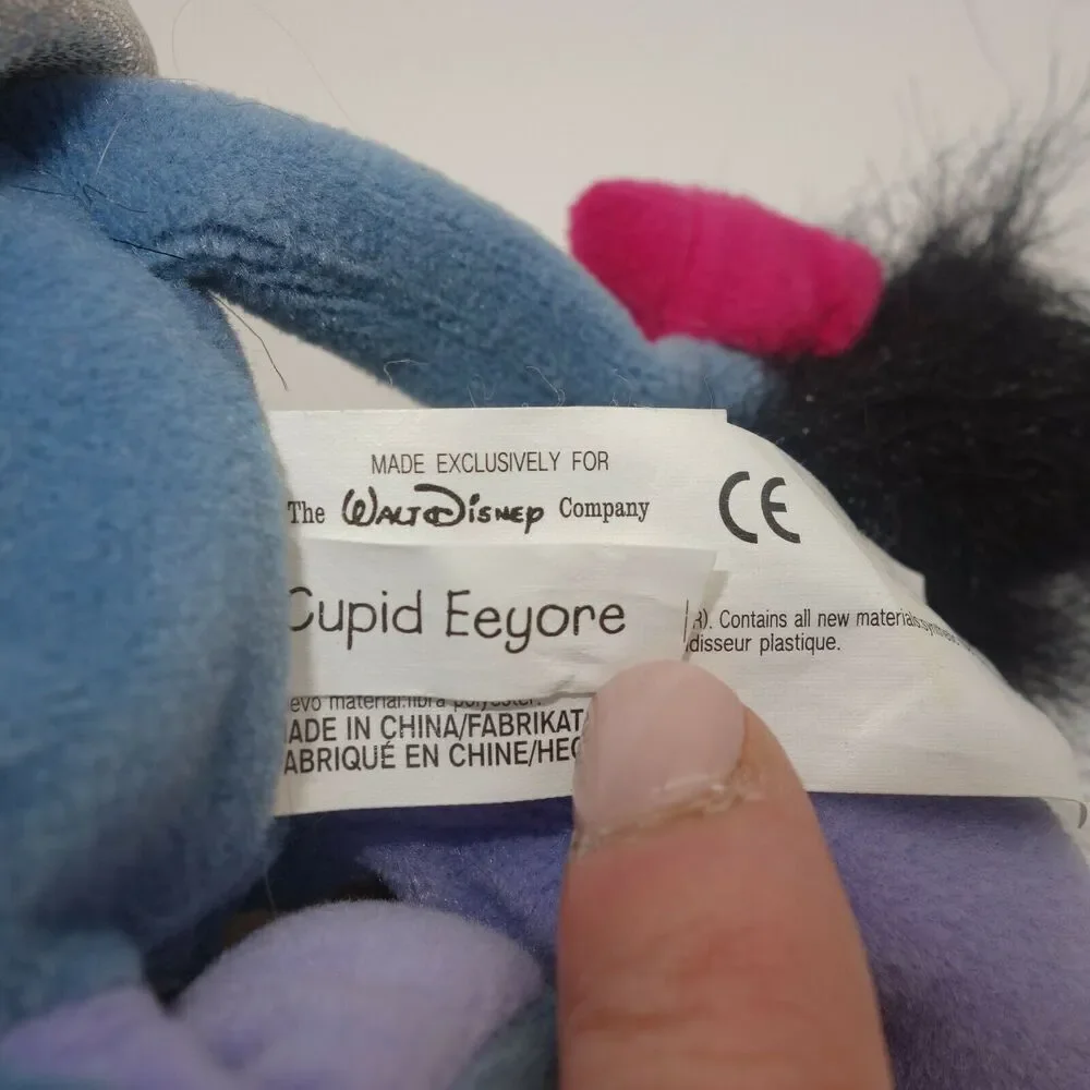 Disney Store Exclusive Eeyore Cupid Mini Bean Bag 9